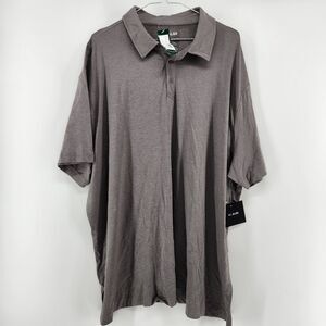 01.Algo Men's Grey XXL Jack Performance Polo Shirt NWT